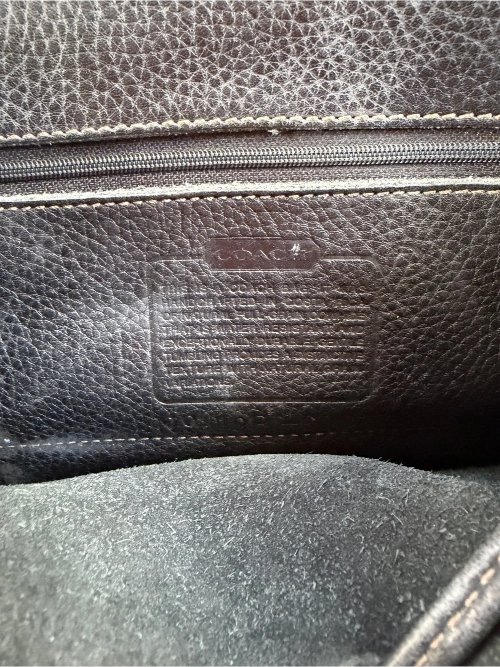 Coach black pebble leather mini backpack - Picture 4 of 8